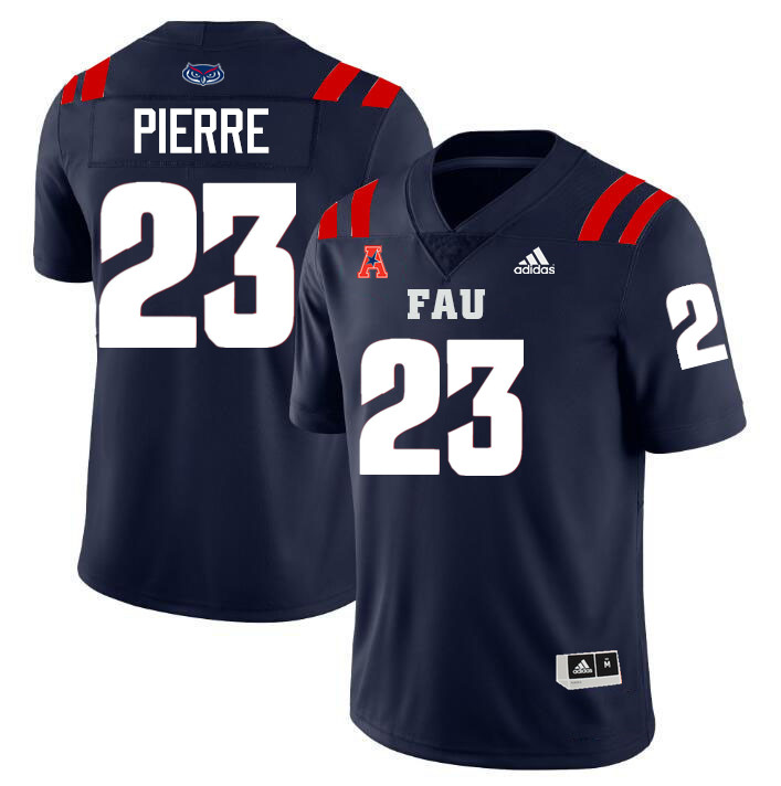 James Pierre FAU Jersey,Florida Atlantic Owls Football Jersey,Uniforms,Gears-Navy